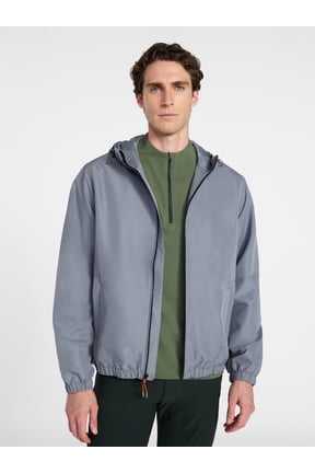 Men's Windbreaker Jacket with Hood, Sizes S-3XL
