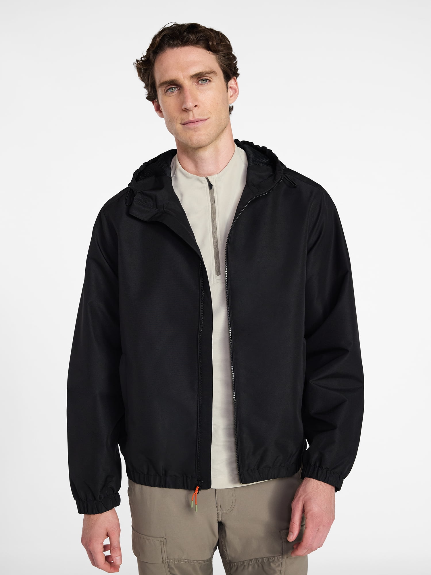 Ozark Trail Men's Windbreaker Jacket with Hood, Sizes S-3XL