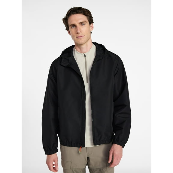 Ozark Trail Men's Windbreaker Jacket with Hood, Sizes S-3XL