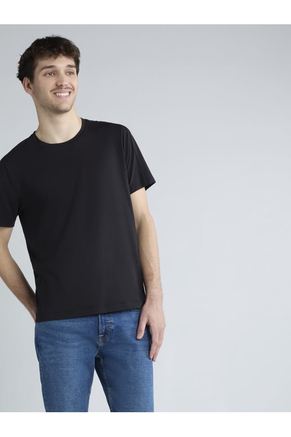 Men's and Big Men's Wool Blend Tee with Short Sleeves, Sizes S-3XL