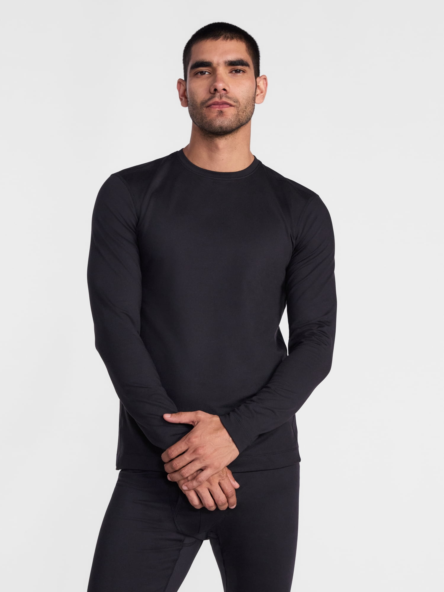 Ozark Trail Mens Long Sleeve Crew Neck Heavyweight Thermal Top, Sizes S-3XL