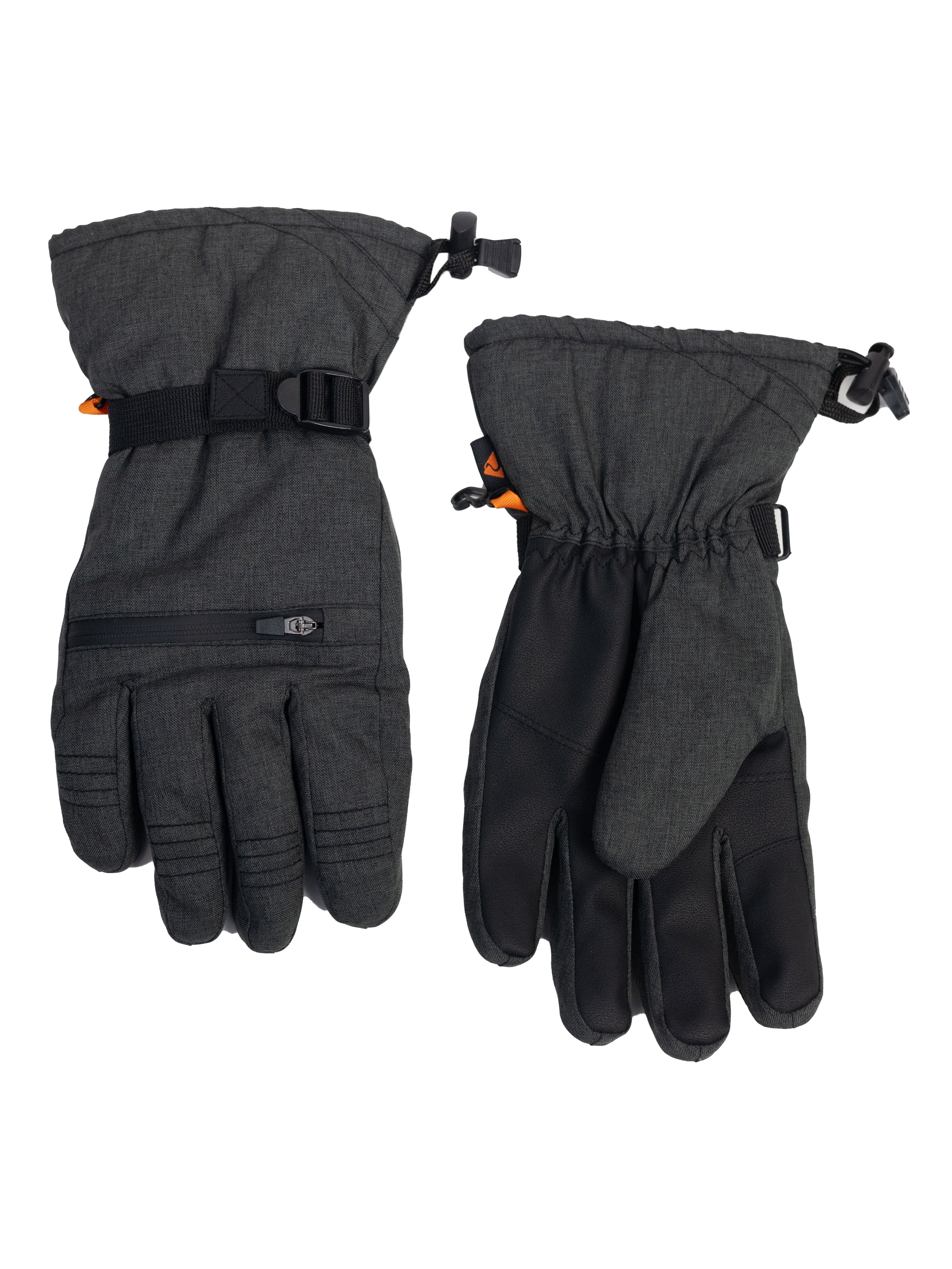 Ozark Trail Mens Ski Glove, Charcoal Sky