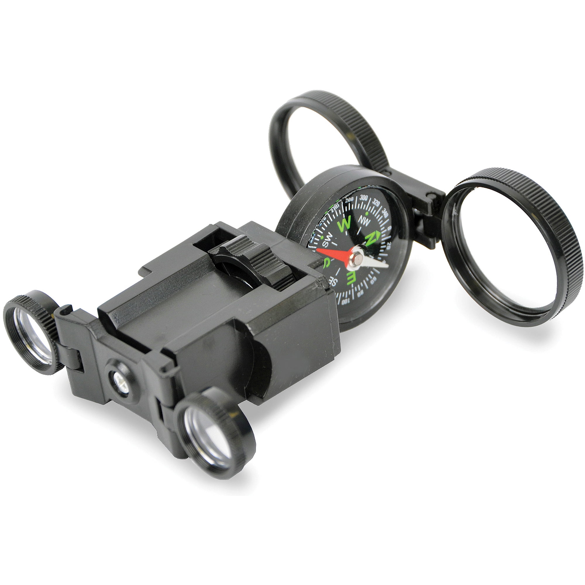 Binoculars with cheap compass