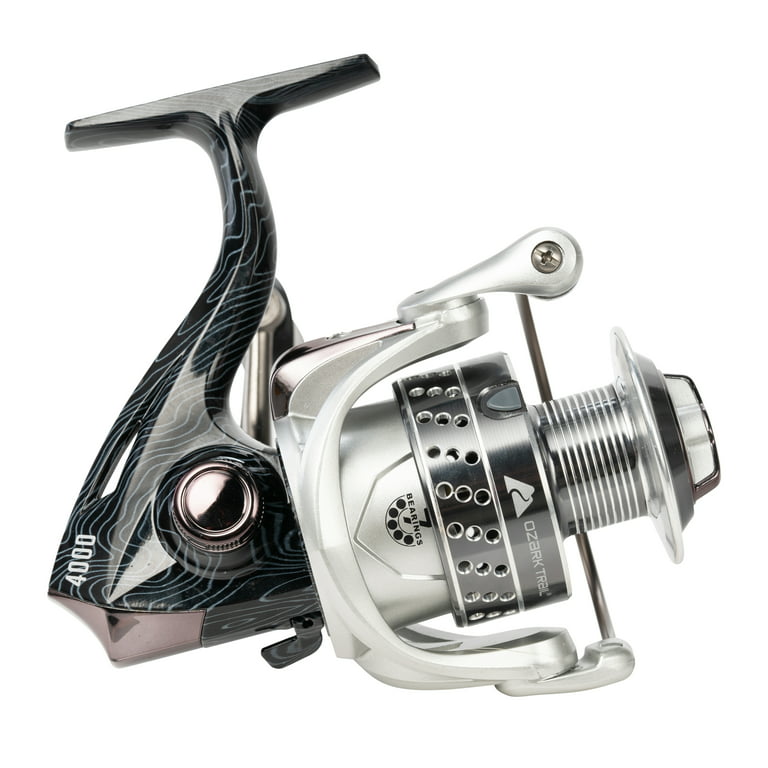 Ozark Trail OTX Pro 4000 Spinning Fishing Reel, 5.1:1 Gear Ratio, Black