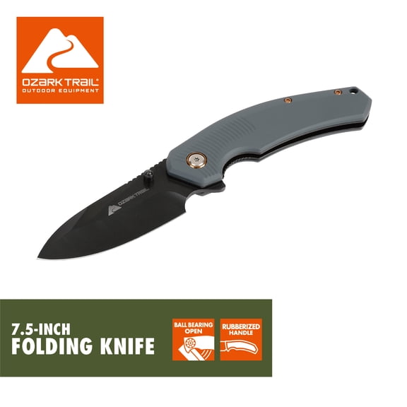 Ozark Trail 7.5-inch Folding Knife, Blue