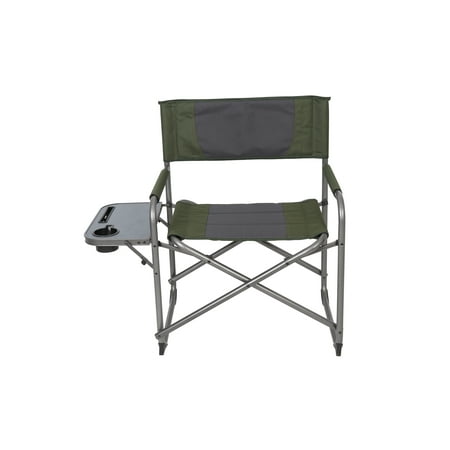 Ozark Trail Oversized Director's Chair with Side Table, Grey