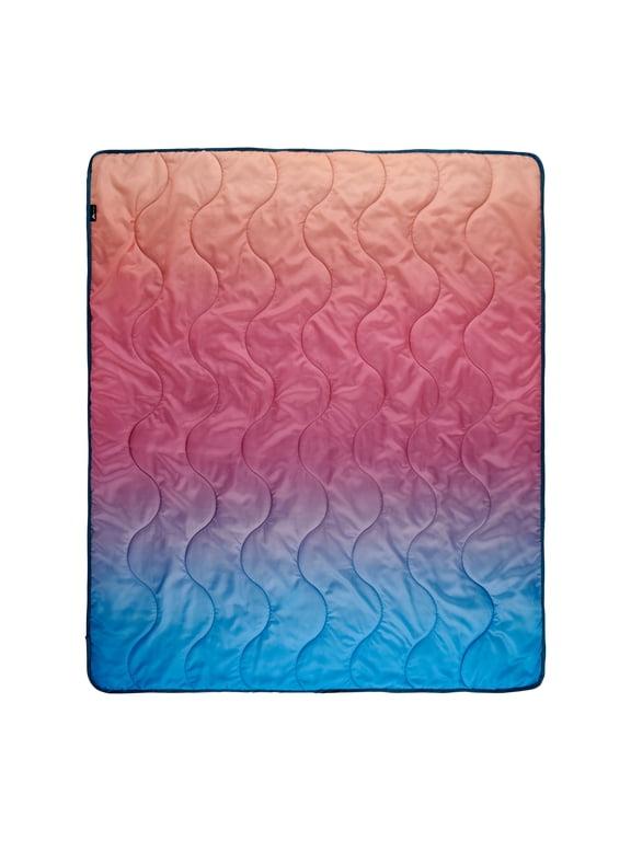 Packable Blanket, 70 in x 60 in, Gradient Design, for Camping, Travel and Picnics