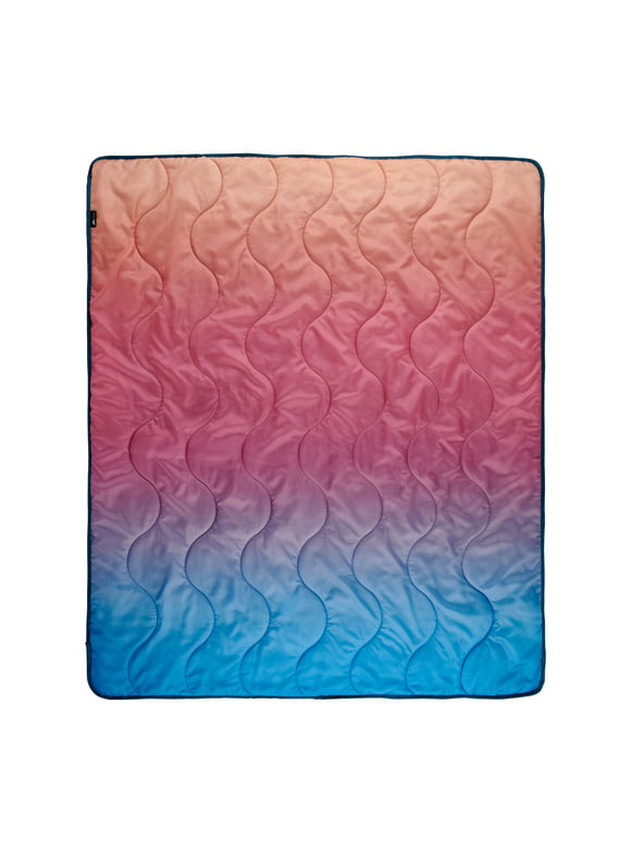 Ozark Trail Packable Blanket, 70" x 60" in Gradient Design with Stuff Sack for Camping Traveling Picnics