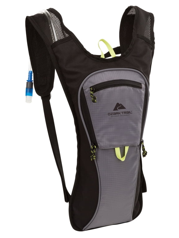 2L Pearson Creek Hydration Pack, Black and Gray
