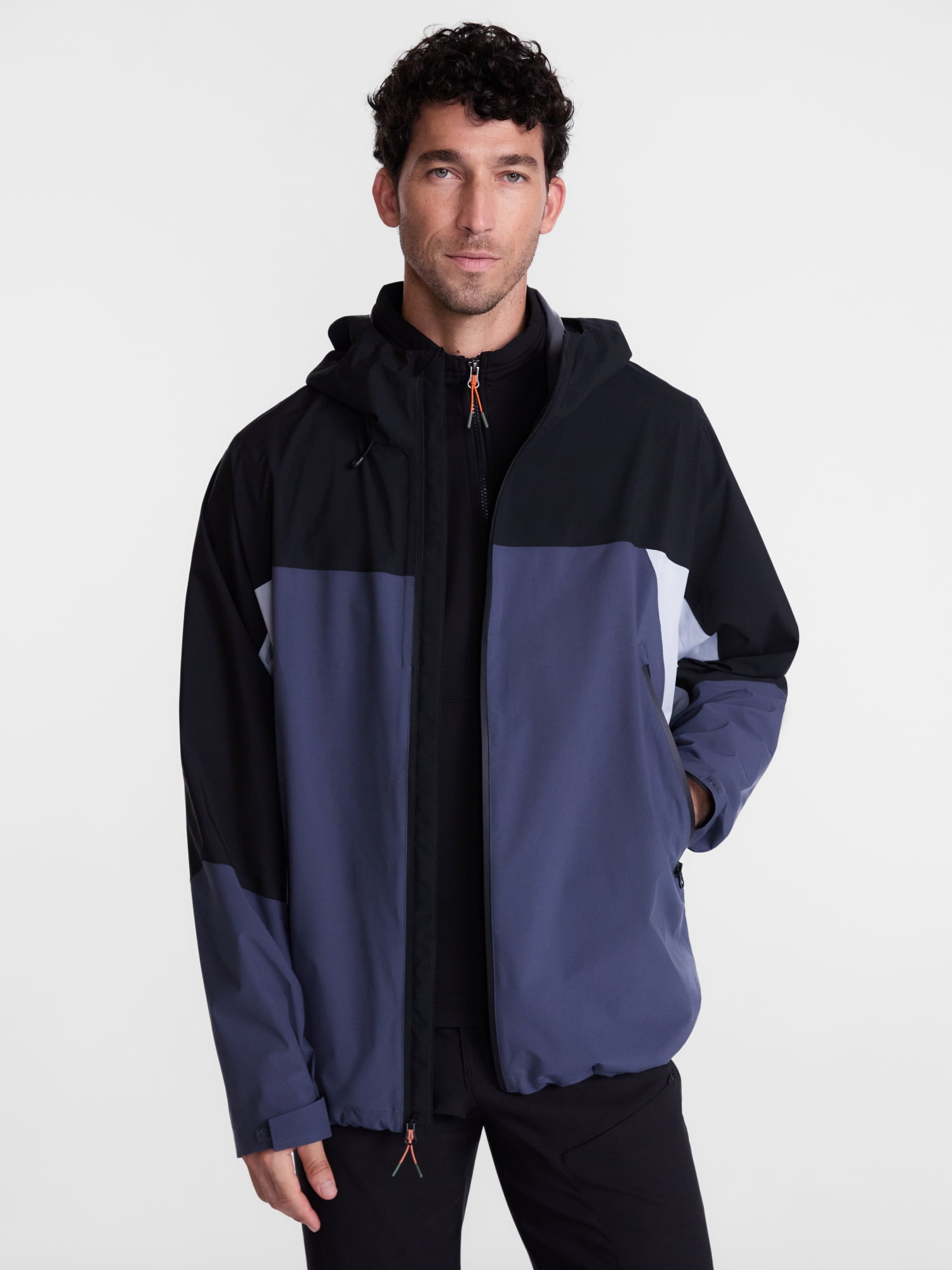 Ozark Trails Men's and Big Men's Pinnacle System Rain Jacket, Sizes S-3XL