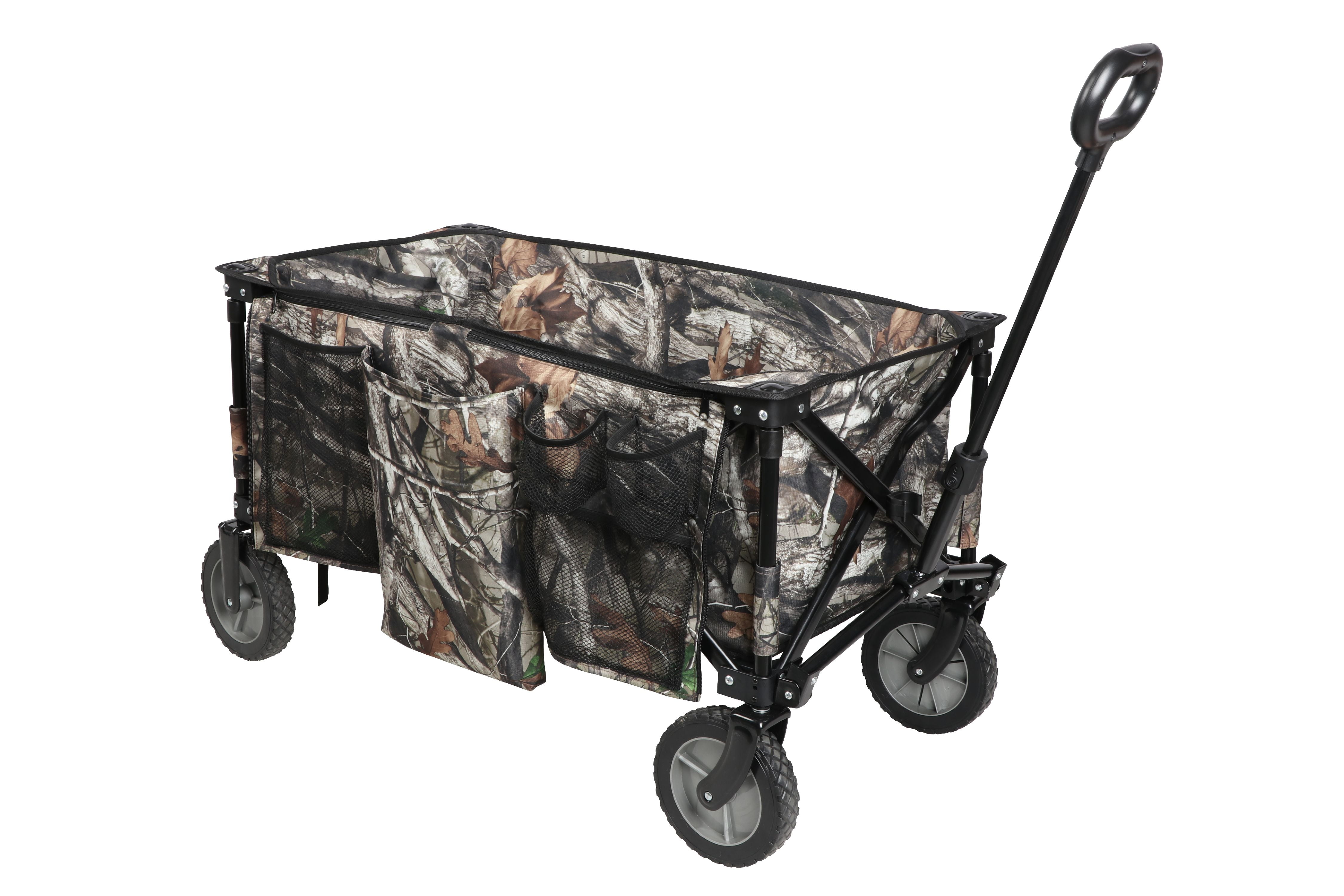 Ozark Trail Quad-Folding Camo Wagon with Telescoping Handle, All