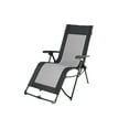 Ozark Trail Quad Zero Gravity Lounger Camping Chair, Black, 300 lb