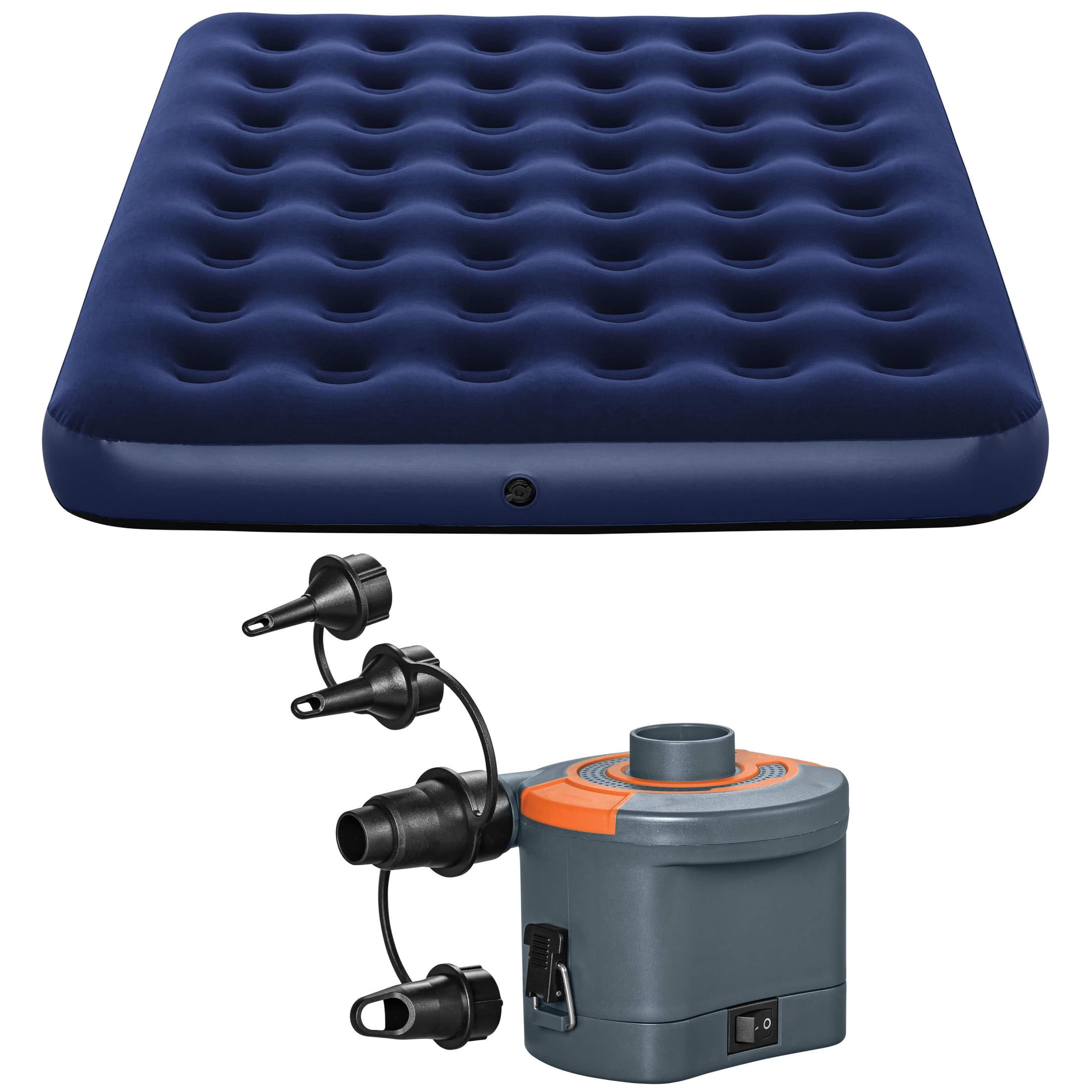 Ozark Trail Queen Air Mattress with Battery-Powered Electric Air Pump Bundle
