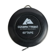 Ozark Trail 60 in Fish Measuring Tape with Push Button Retract, Compact Vinyl Tape Measure for Fishing and Outdoor Use