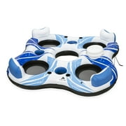 Ozark Trail Rapid Rider Quadruple River Tube, Blue & White