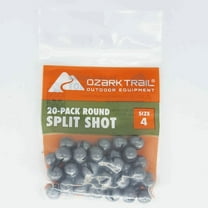 Ozark Trail Round Split Shot Size 4, Fishing Lead Weight, Product Size 0.30x0.33in