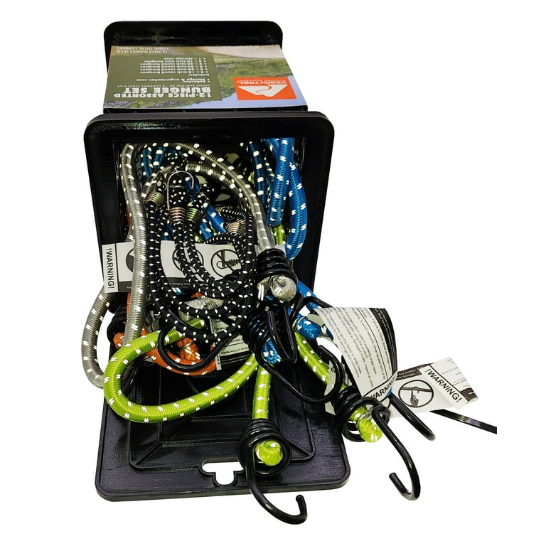Ozark Trail Rubber Assorted Reflective Bungee Cords 12 Pack with