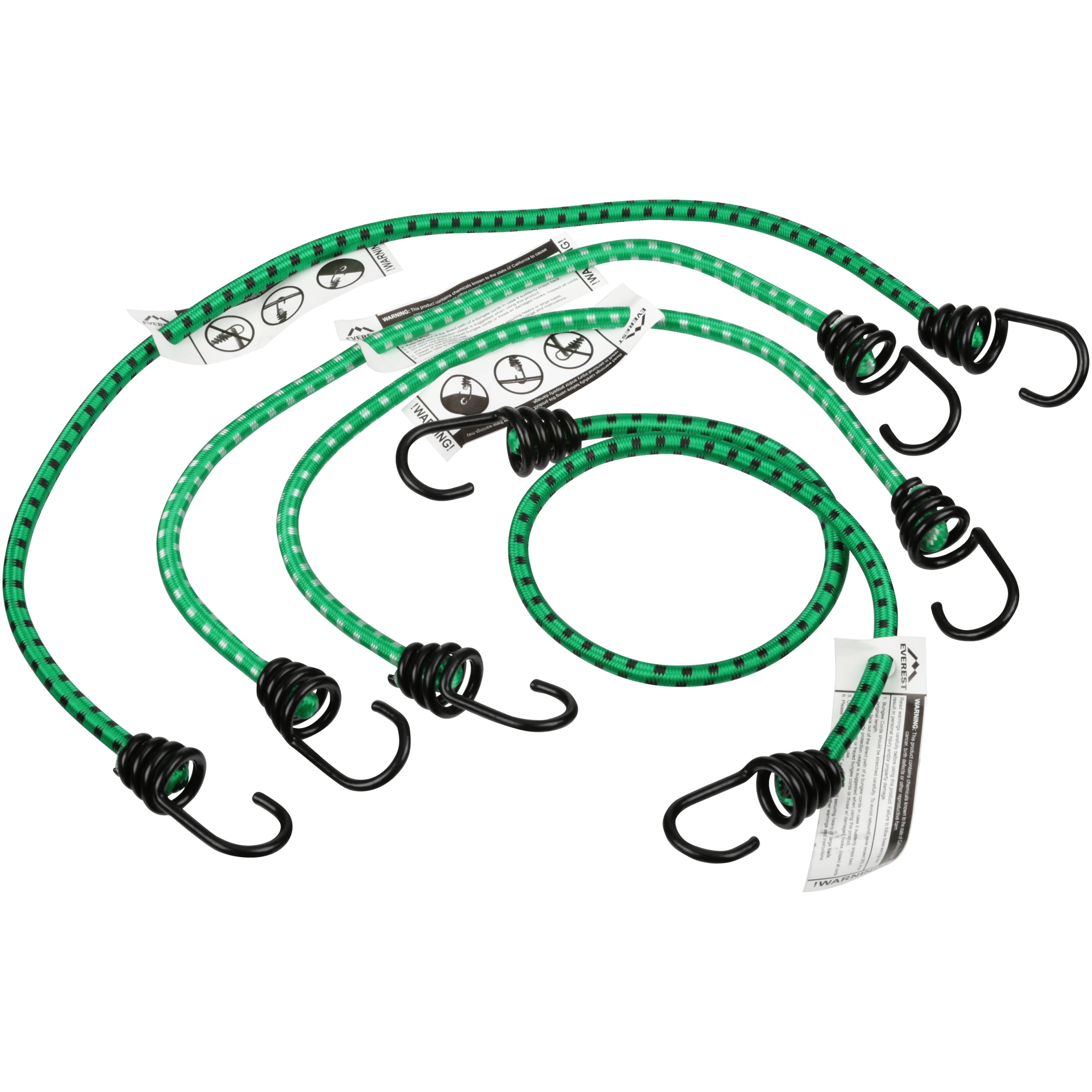 Ozark Trail® Rubber Bungee Cords Assorted 4 Pack, 2 - 18in and 2 - 24in