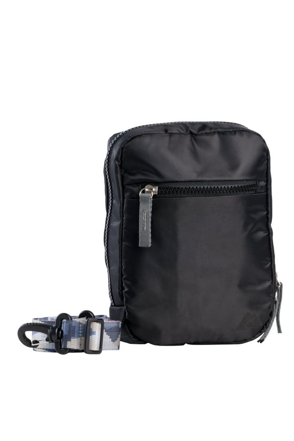 Santa Ana 2 L Unisex Crossbody Bag for Adults and Teens, Black