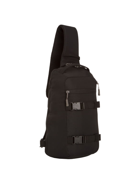 9L Unisex Adult/Teen Sling Pack Polyester Messenger Bag, Black