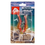 Ozark Trail Soft Plastic Saltwater Shrimp Fishing Lures, 2-Pack