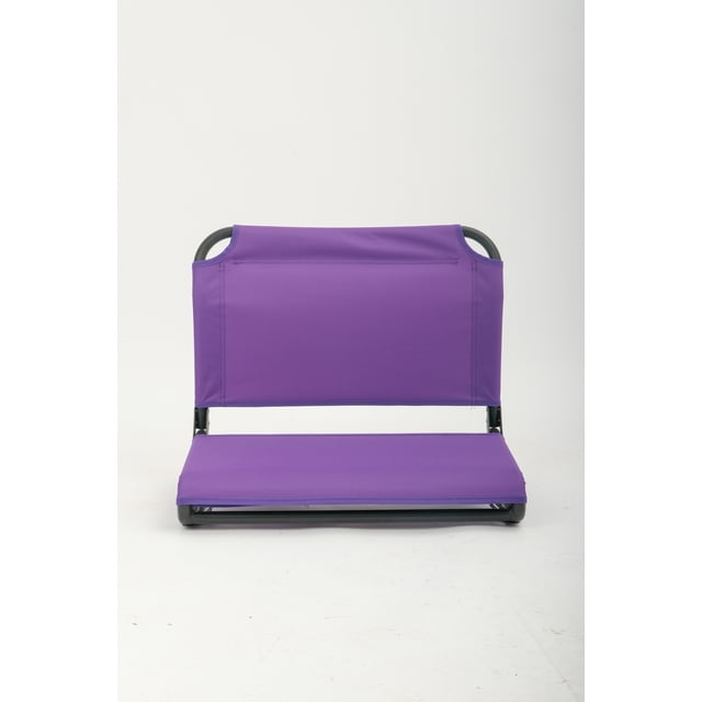 Ozark Trail Extra Wide Stadium Seat with Hooks, Purple