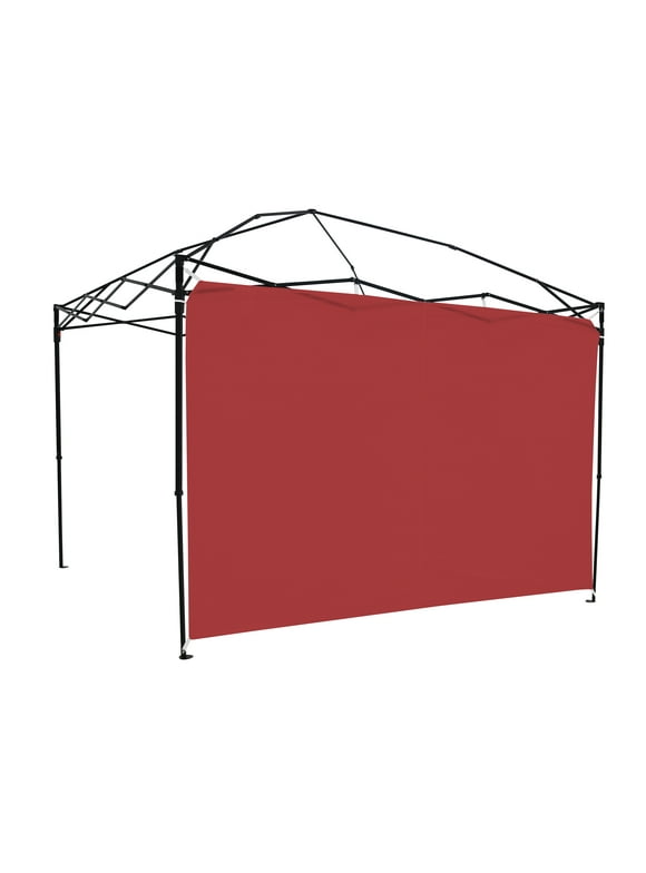 Ozark Trail Sun Wall for 10' x 10' Straight Leg Canopy for Camping (Accessory Only), Red