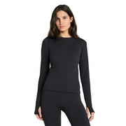 Ozark Trail Women’s Warmer Thermal Long Sleeve Seamless Fleece Top, Sizes XS-XXL