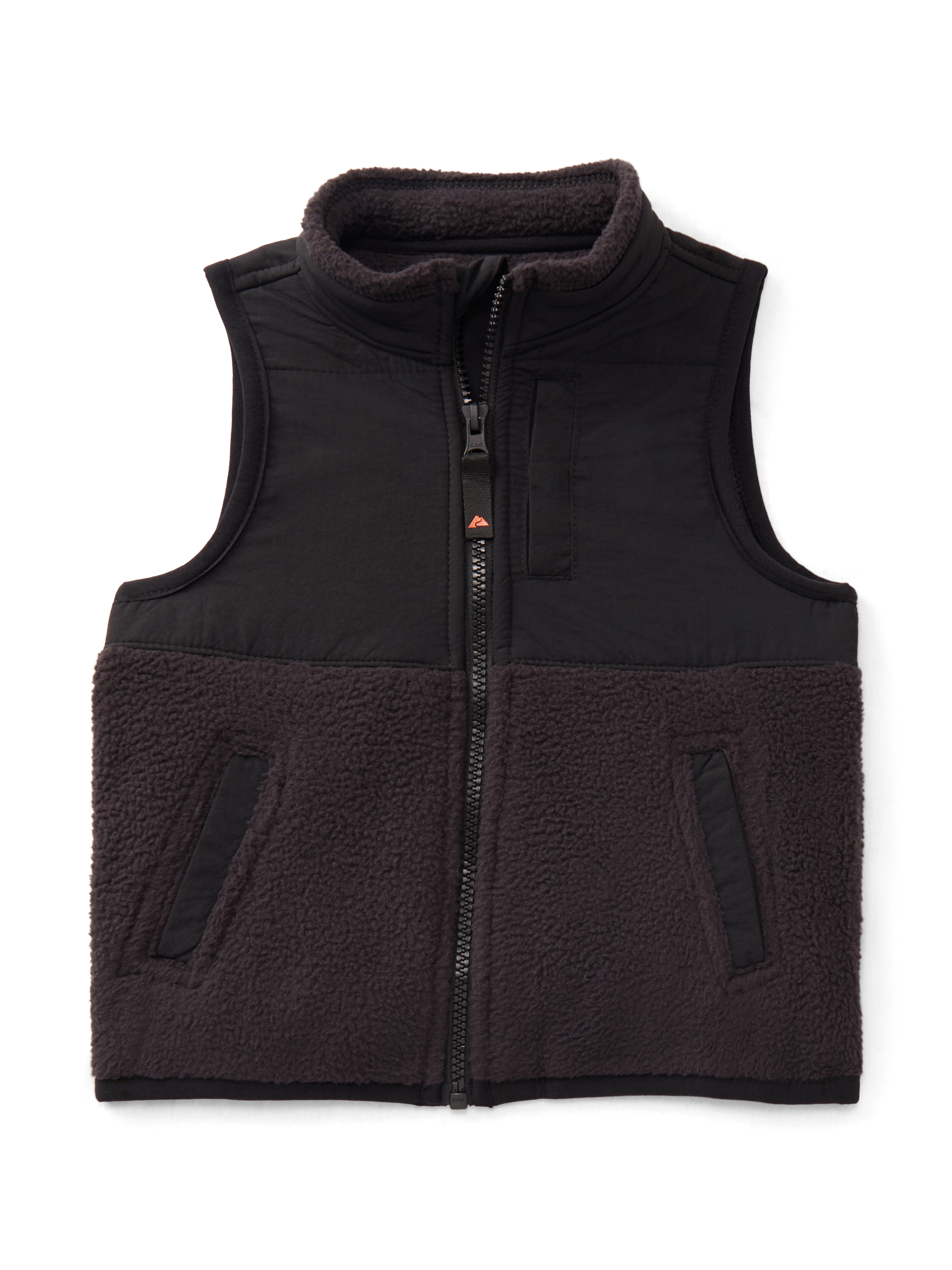 Ozark Trail Toddler Boy Mixed Media Fleece Vest, Sizes 2T-5T