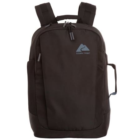 Ozark Trail Adult Polyester Travel Daypack Backpack, 34L, Black