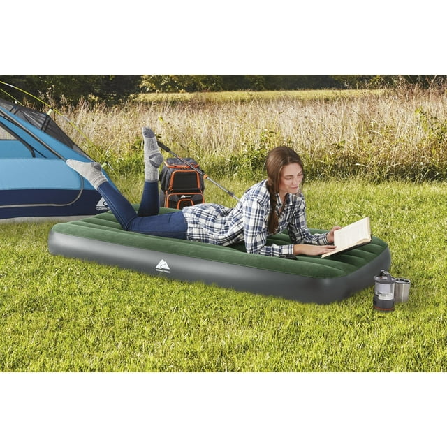 Ozark Trail Tritech Airbed Twin 10" with Battery Pump Included and