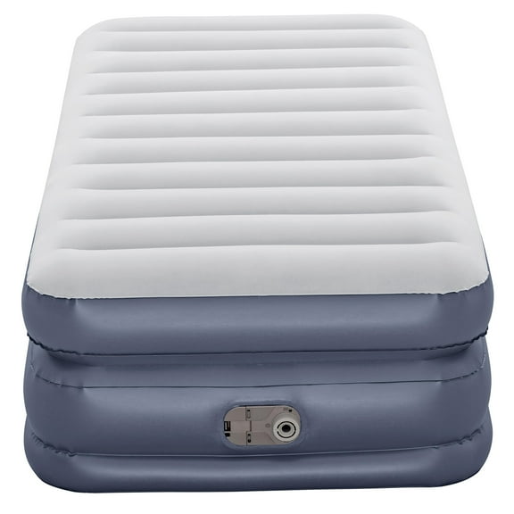Ozark Trail Twin Air Mattress, Air Bed with Pump, 18 Inch Inflatable Air Mattress, Blow Up Bed