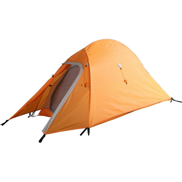 Ozark Trail Ultra Light Outdoor Back Packing 4' x 7' x 6'5" One-Room Tent, Orange
