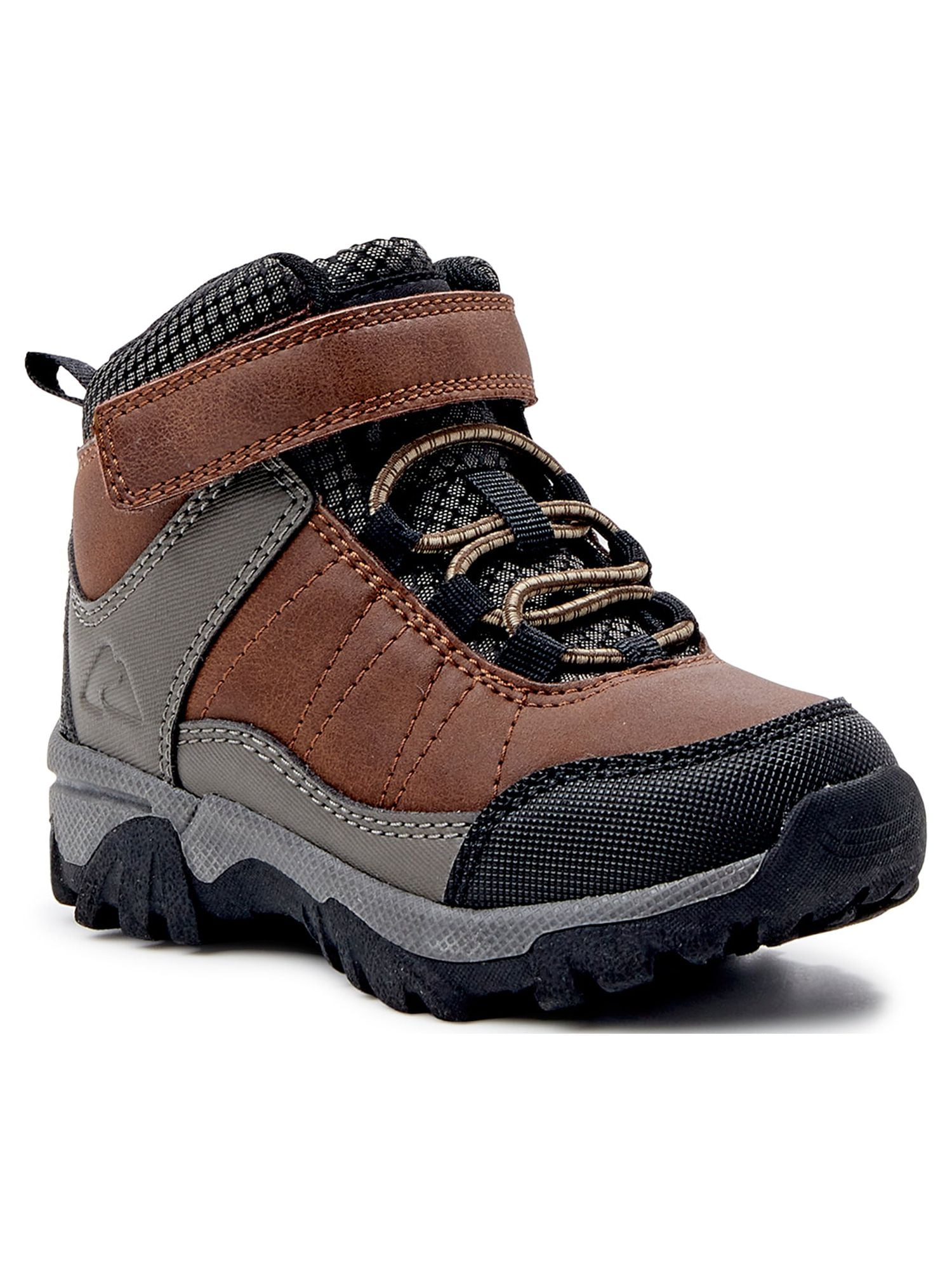 Brown High-Top Hiking Boots with Padded Collar Tod main image 2