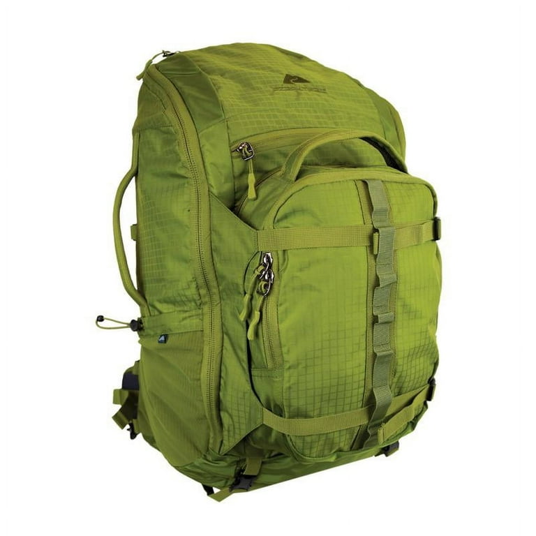 Ozark Trail 55L Travel Backpack Hiking Camping Storage Bag Green