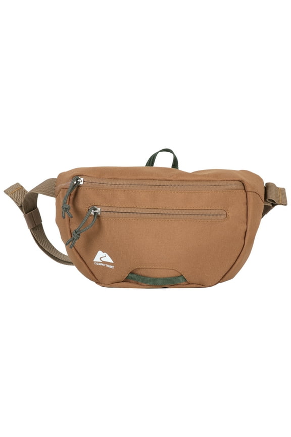 Unisex Waist Pack, Brown Polyester
