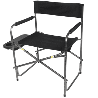 Ozark Trail WFC-95200 Director's Chair with Side Table, Black, Adult Size