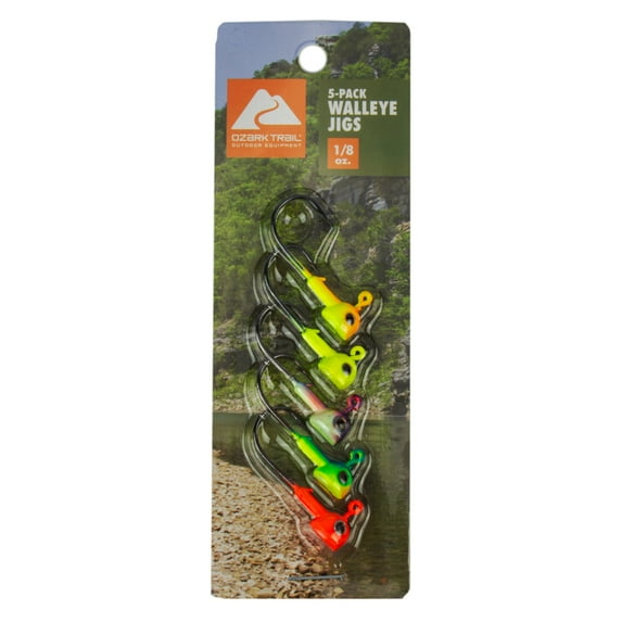 Ozark Trail Walleye Fishing Jig Heads 1/8 oz