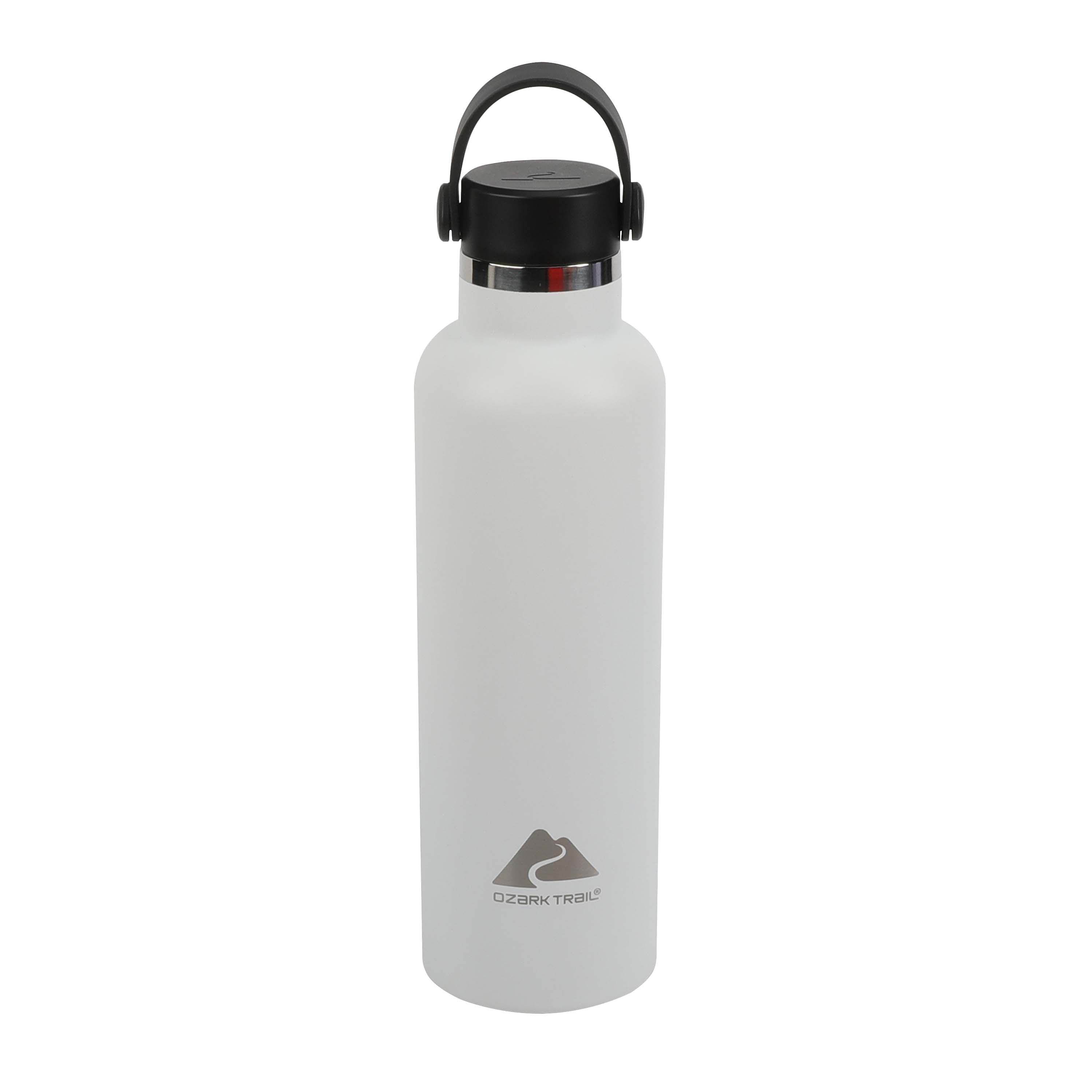 Ozark Trail 24 oz Silver Stainless Steel Water Bottle with Screw Cap 