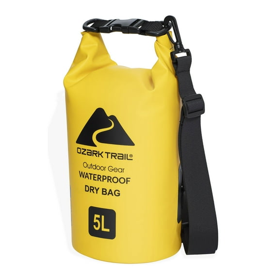 Ozark Trail Waterproof Tritech 5L Dry Bag with Shoulder Strap