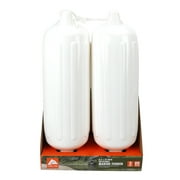 Ozark Trail White 2 Pack 8.5" x 27" Inflatable Boat Bumper Marine Boat Fender