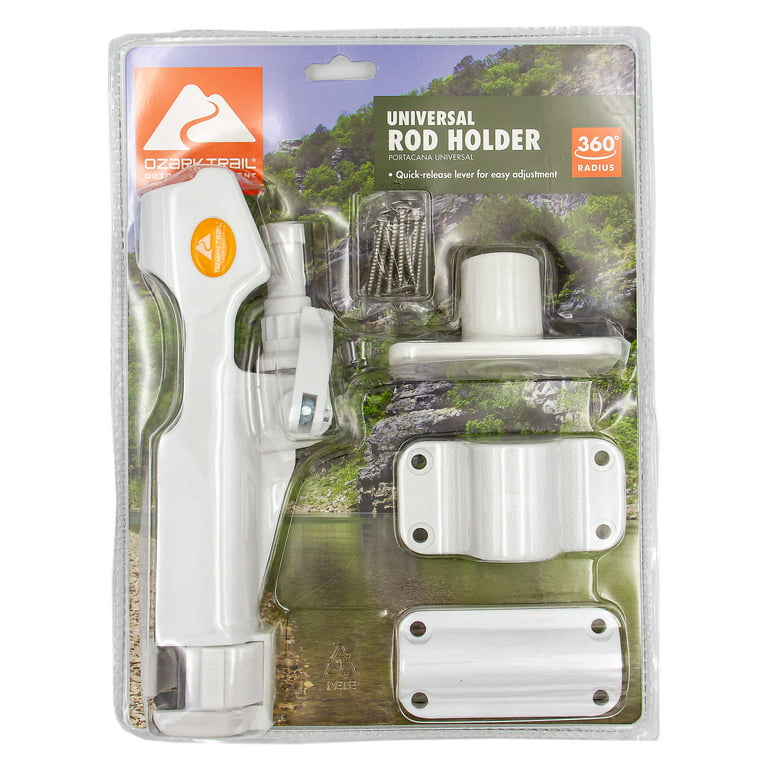 Ozark Trail White Universal Rod Holder hard molded plastic