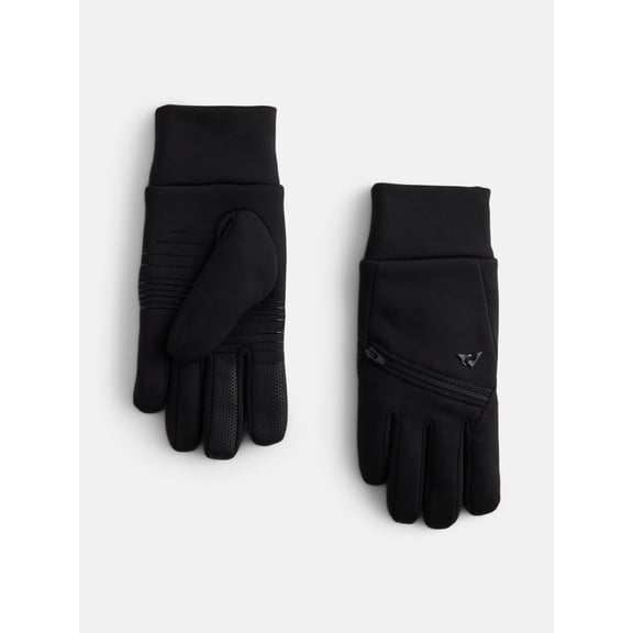 Ozark Trail Women's Active Stretch Fleece Gloves with Pocket, Black