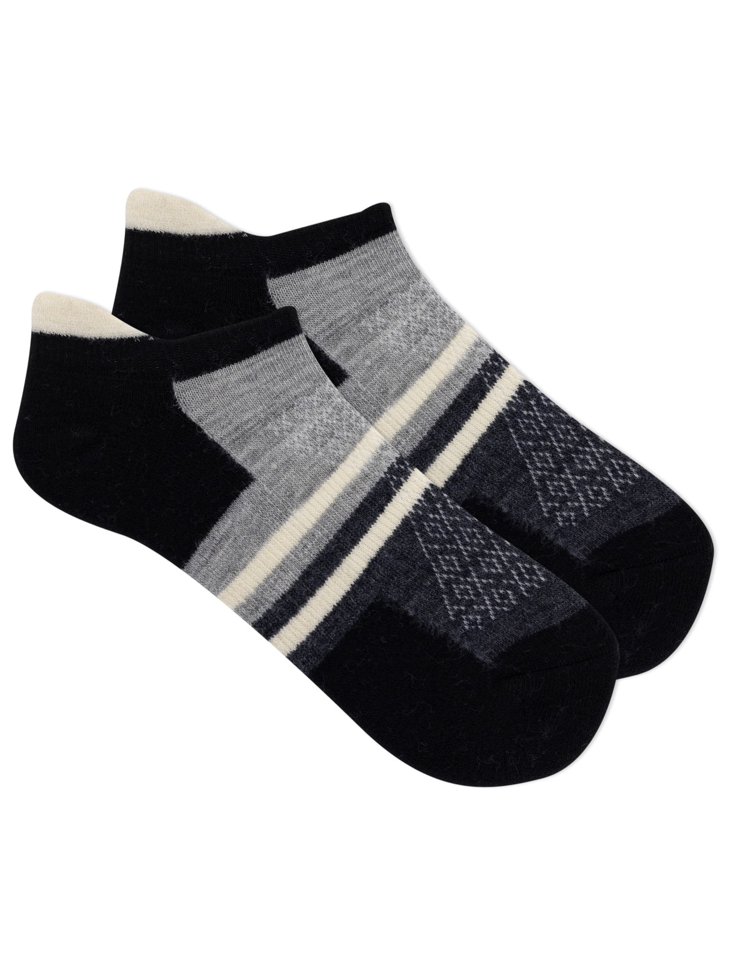 Ozark Trail Women's Merino Wool Blend No Show Tab Hiking Socks, 1 Pack