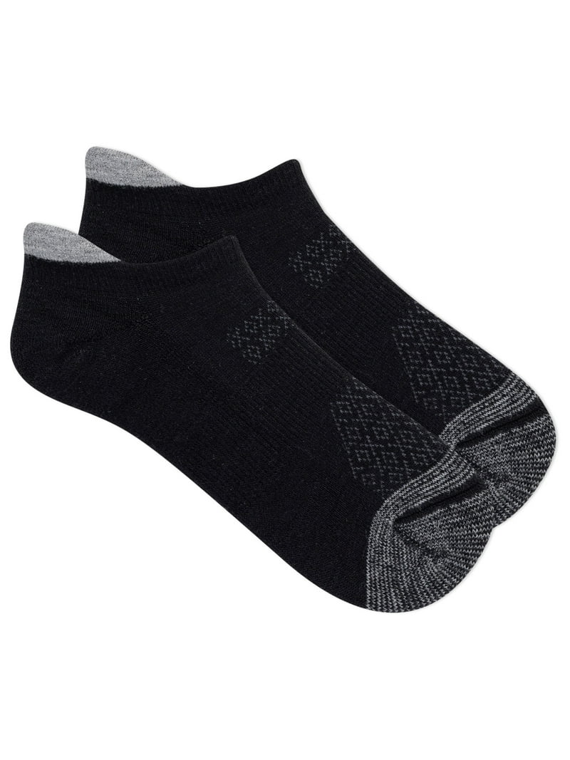 Ozark Trail Women's Merino Wool Blend No Show Tab Hiking Socks, 1