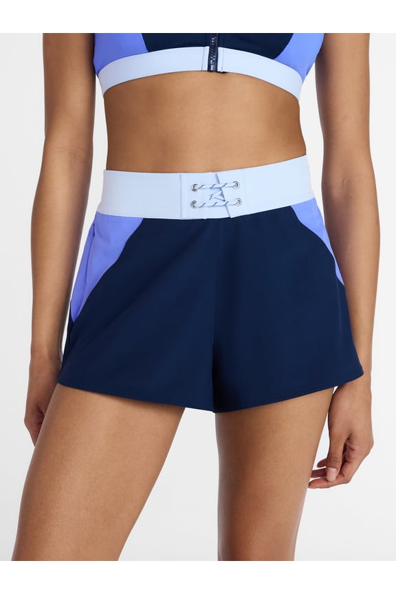 Women's and Women's Plus Size Swim Board Shorts, Sizes XS-3X