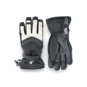 Ozark Trail Women's Technical Ski Winter Gloves, Bio Parchment, Black