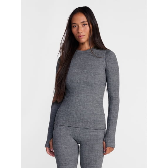 Ozark Trail Women's Warmer Thermal Seamless Fleece Top, Sizes XS-XXL