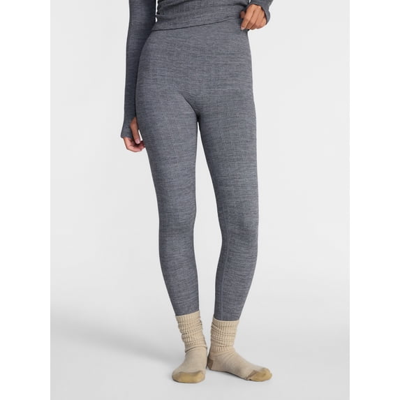 Ozark Trail Women's Warmer Thermal Seamless Fleece Bottoms, Sizes XS-XXL