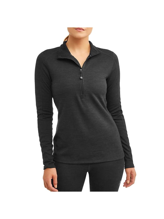Women's Wool Blend Half Zip Baselayer Pullover